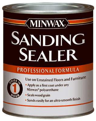 MINWAX, Minwax Smooth Clear Oil-Based Lacquer Sanding Sealer 1 qt (Pack of 4)