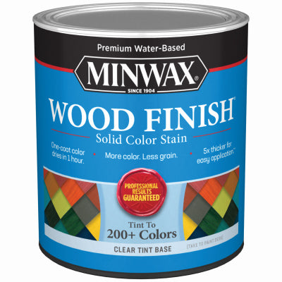 MINWAX, Minwax Solid Clear Tint Base Water-Based Penetrating Wood Finish 1 qt (Pack of 4)