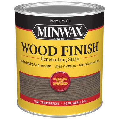 MINWAX, Minwax Wood Finish Semi-Transparent Aged Barrel Oil-Based Penetrating Wood Stain 1 qt (Pack of 4)