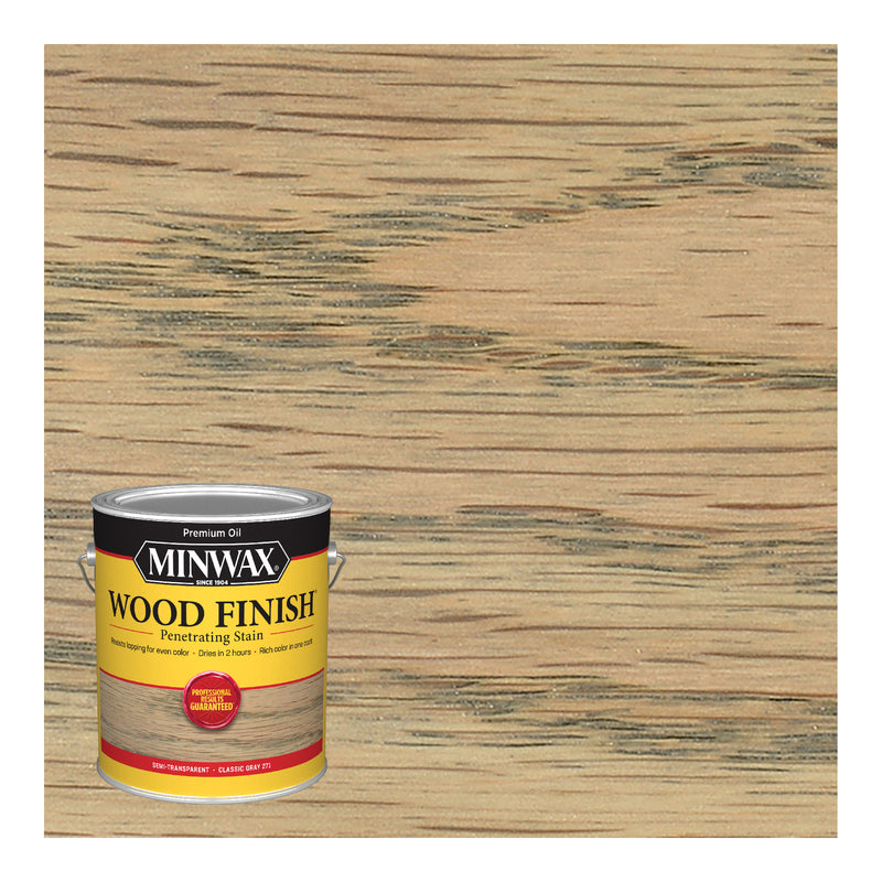 MINWAX, Minwax Wood Finish Semi-Transparent Classic Gray Oil-Based Oil Wood Stain 1 gal. (Pack of 2)