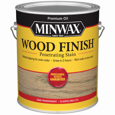 MINWAX, Minwax Wood Finish Semi-Transparent Classic Gray Oil-Based Oil Wood Stain 1 gal. (Pack of 2)