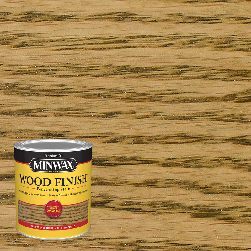 MINWAX, Minwax Wood Finish Semi-Transparent Driftwood Oil-Based Oil Stain 1 Qt.