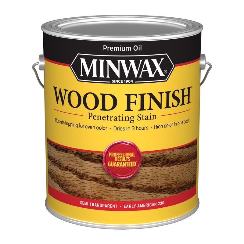 MINWAX, Minwax Wood Finish Semi-Transparent Early American Oil-Based Wood Stain 1 gal. (Pack of 2)