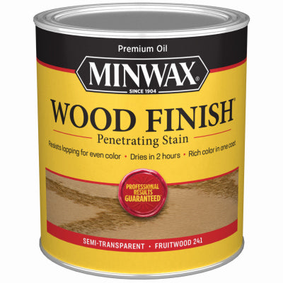 MINWAX, Minwax Wood Finish Semi-Transparent Fruitwood Oil-Based Oil Stain 1 Qt.