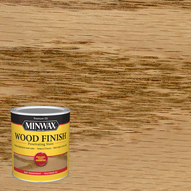 MINWAX, Minwax Wood Finish Semi-Transparent Fruitwood Oil-Based Oil Stain 1 Qt.