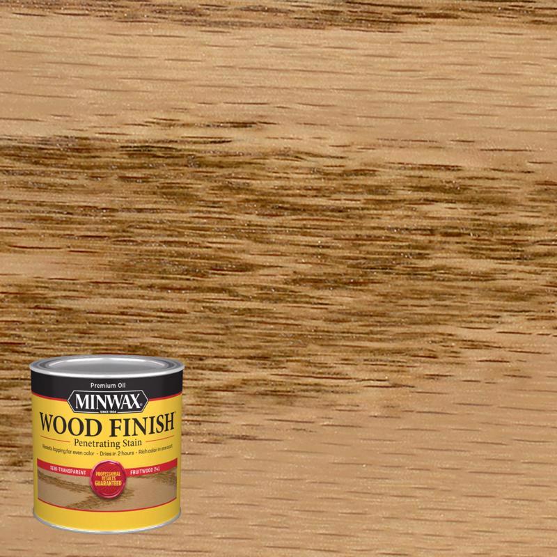 MINWAX, Minwax Wood Finish Semi-Transparent Fruitwood Oil-Based Wood Stain 0.5 Pt.