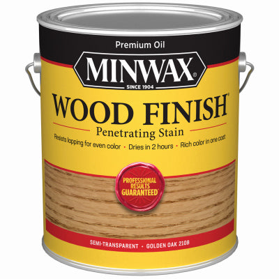 MINWAX, Minwax Wood Finish Semi-Transparent Golden Oak Oil-Based Penetrating Wood Stain 1 gal (Pack of 2)