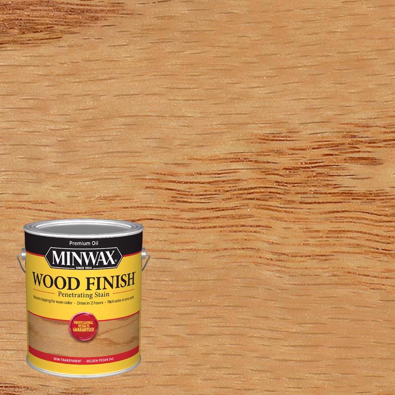 MINWAX, Minwax Wood Finish Semi-Transparent Golden Pecan Oil-Based Penetrating Stain 1 gal (Pack of 2)