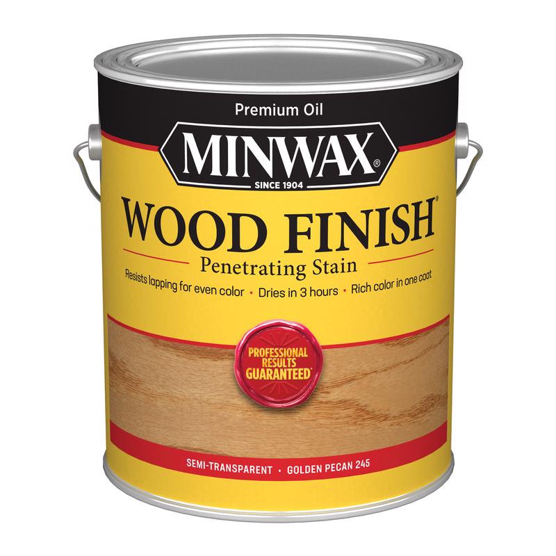 MINWAX, Minwax Wood Finish Semi-Transparent Golden Pecan Oil-Based Wood Stain 1 gal. (Pack of 2)