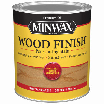 MINWAX, Minwax Wood Finish Semi-Transparent Golden Pecan Oil-Based Wood Stain 1 qt. (Pack of 4)