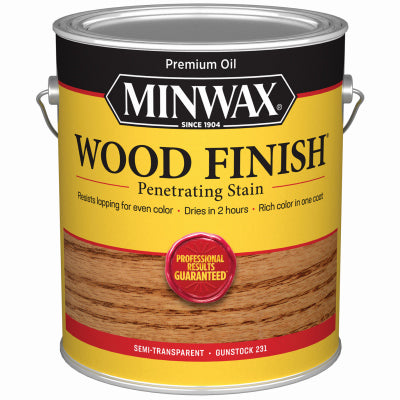 MINWAX, Minwax Wood Finish Semi-Transparent Gunstock Oil-Based Penetrating Stain 1 gal (Pack of 2)