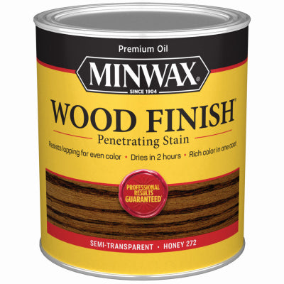 MINWAX, Minwax Wood Finish Semi-Transparent Honey Oil-Based Oil Wood Stain 1 Qt. (Pack Of 4)