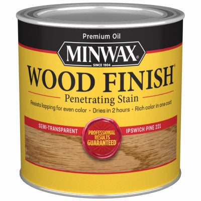 MINWAX, Minwax Wood Finish Semi-Transparent Ipswich Pine Oil-Based Wood Stain 0.5 pt. (Pack of 4)