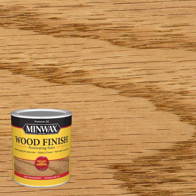 MINWAX, Minwax Wood Finish Semi-Transparent Ipswich Pine Oil-Based Wood Stain 1 qt. (Pack of 4)