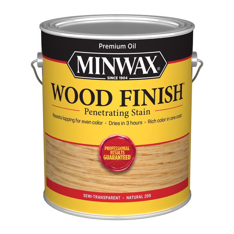 MINWAX, Minwax Wood Finish Semi-Transparent Natural Oil-Based Wood Stain 1 gal. (Pack of 2)