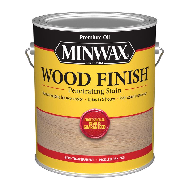 MINWAX, Minwax Wood Finish Semi-Transparent Pickled Oak Oil-Based Penetrating Stain 1 gal (Pack of 2)