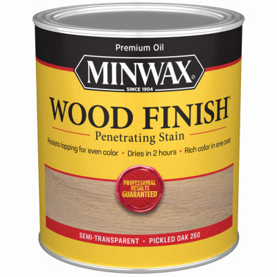 MINWAX, Minwax Wood Finish Semi-Transparent Pickled Oak Oil-Based Wood Stain 1 Qt.