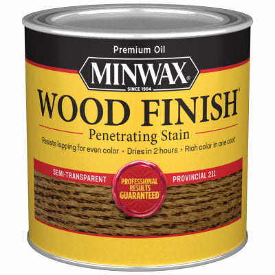 MINWAX, Minwax Wood Finish Semi-Transparent Provincial Oil-Based Wood Stain 0.5 pt. (Pack of 4)