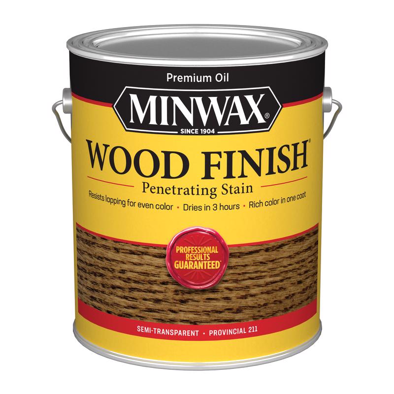 MINWAX, Minwax Wood Finish Semi-Transparent Provincial Oil-Based Wood Stain 1 gal. (Pack of 2)