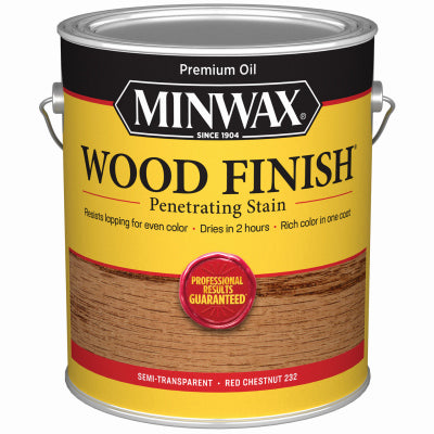 MINWAX, Minwax Wood Finish Semi-Transparent Red Chestnut Oil-Based Penetrating Stain 1 gal (Pack of 2)