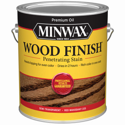 MINWAX, Minwax Wood Finish Semi-Transparent Red Mahogany Oil-Based Penetrating Wood Stain 1 gal (Pack of 2)