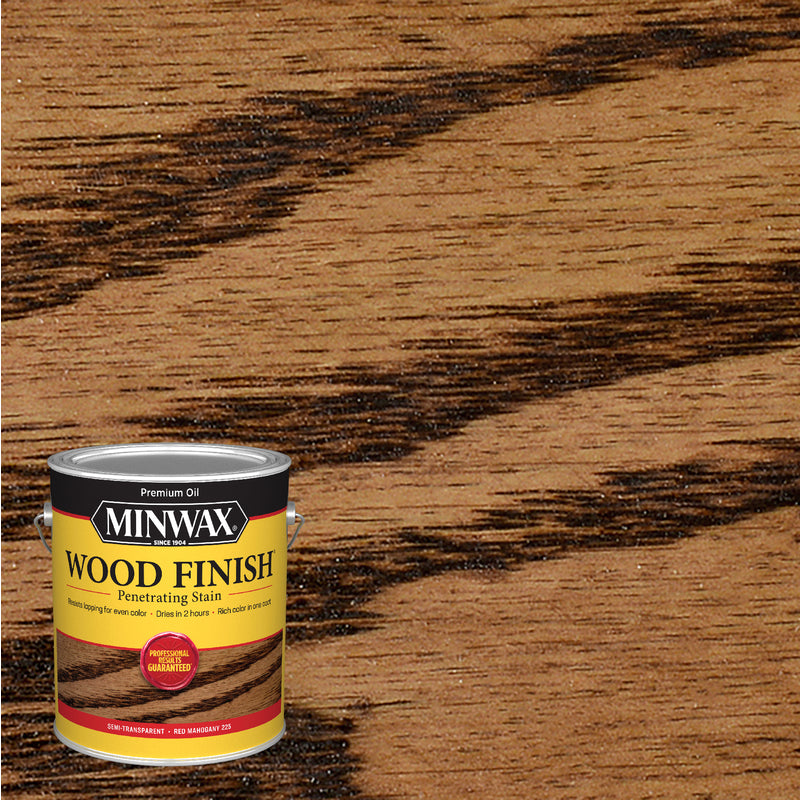 MINWAX, Minwax Wood Finish Semi-Transparent Red Mahogany Oil-Based Penetrating Wood Stain 1 gal (Pack of 2)