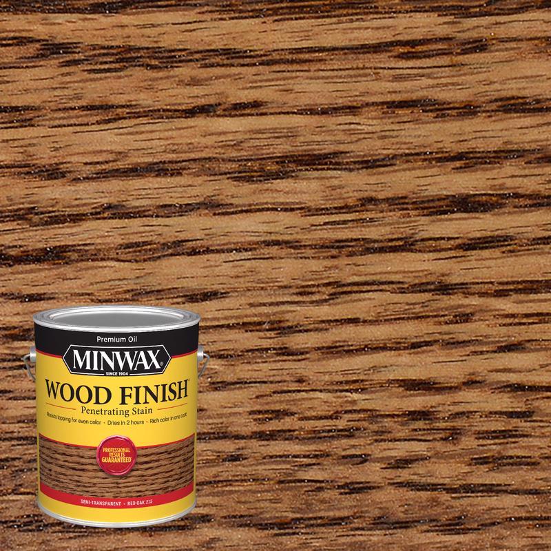 MINWAX, Minwax Wood Finish Semi-Transparent Red Oak Oil-Based Penetrating Stain 1 gal (Pack of 2)