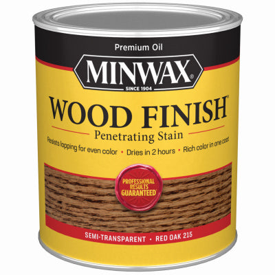 MINWAX, Minwax Wood Finish Semi-Transparent Red Oak Oil-Based Wood Stain 1 qt. (Pack of 4)