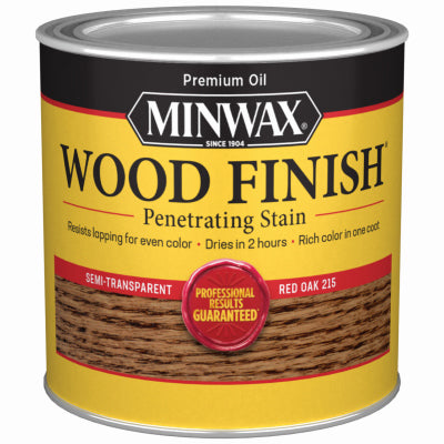 MINWAX, Minwax Wood Finish Semi-Transparent Red Oak Oil-Based Wood Stain 1/2 pt. (Pack of 4)