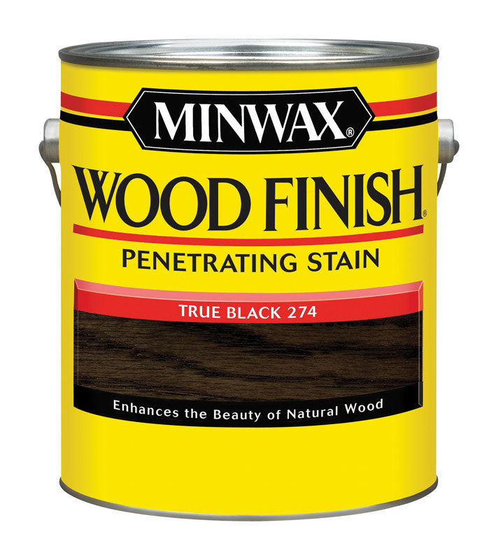 MINWAX, Minwax Wood Finish Semi-Transparent True Black Oil-Based Penetrating Wood Stain 1 gal (Pack of 2)