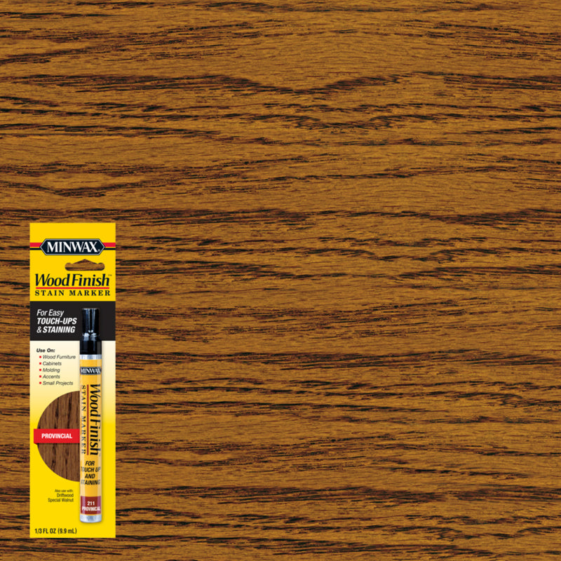 MINWAX, Minwax Wood Finish Stain Marker Semi-Transparent Provincial Oil-Based Stain Marker 0.33 oz