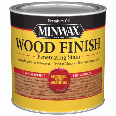 MINWAX, Minwax Wood Finish Transparent Sedona Red Oil-Based Wood Stain 0.5 pt. (Pack of 4)