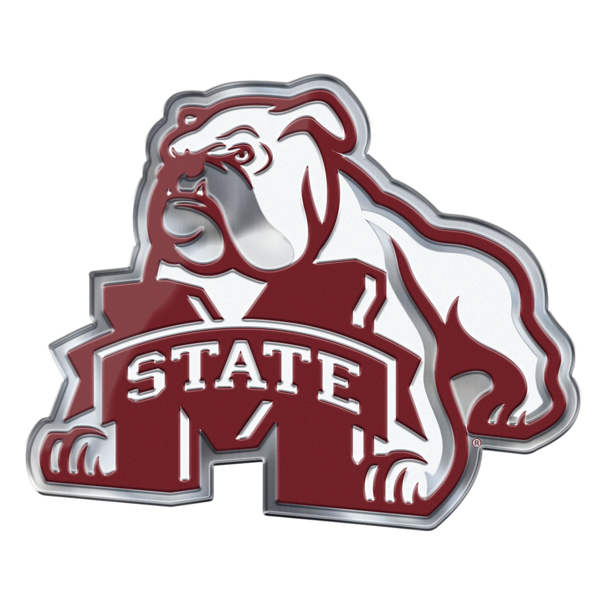 FANMATS, Mississippi State Bulldogs Heavy Duty Aluminum Color Emblem