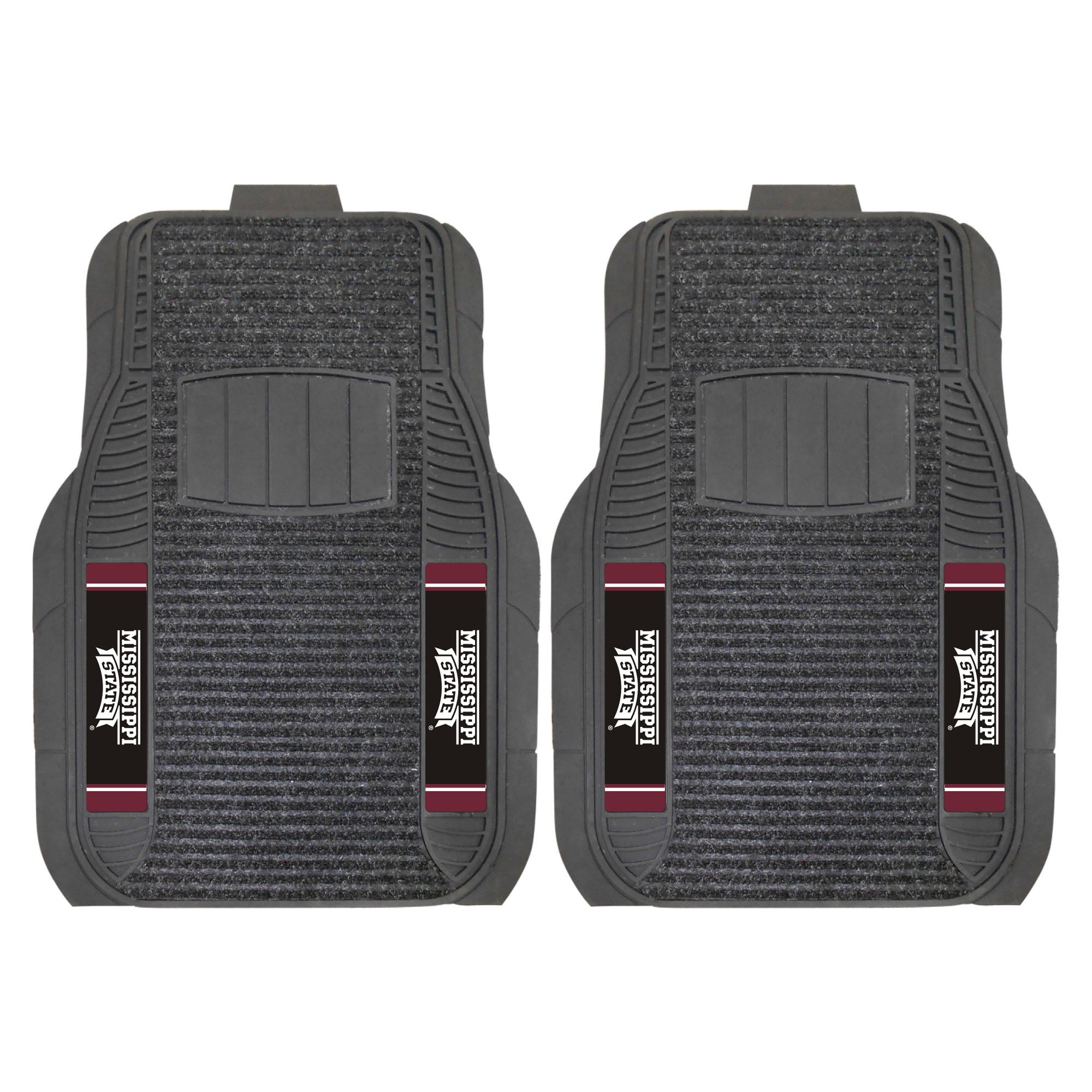 FANMATS, Mississippi State University 2 Piece Deluxe Car Mat Set