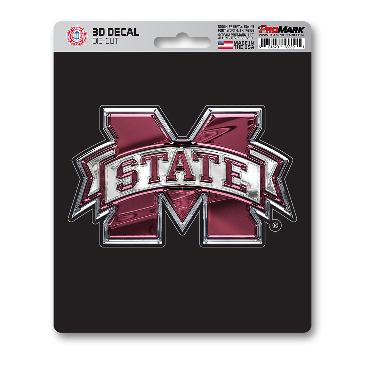 FANMATS, Mississippi State University 3D Decal Sticker