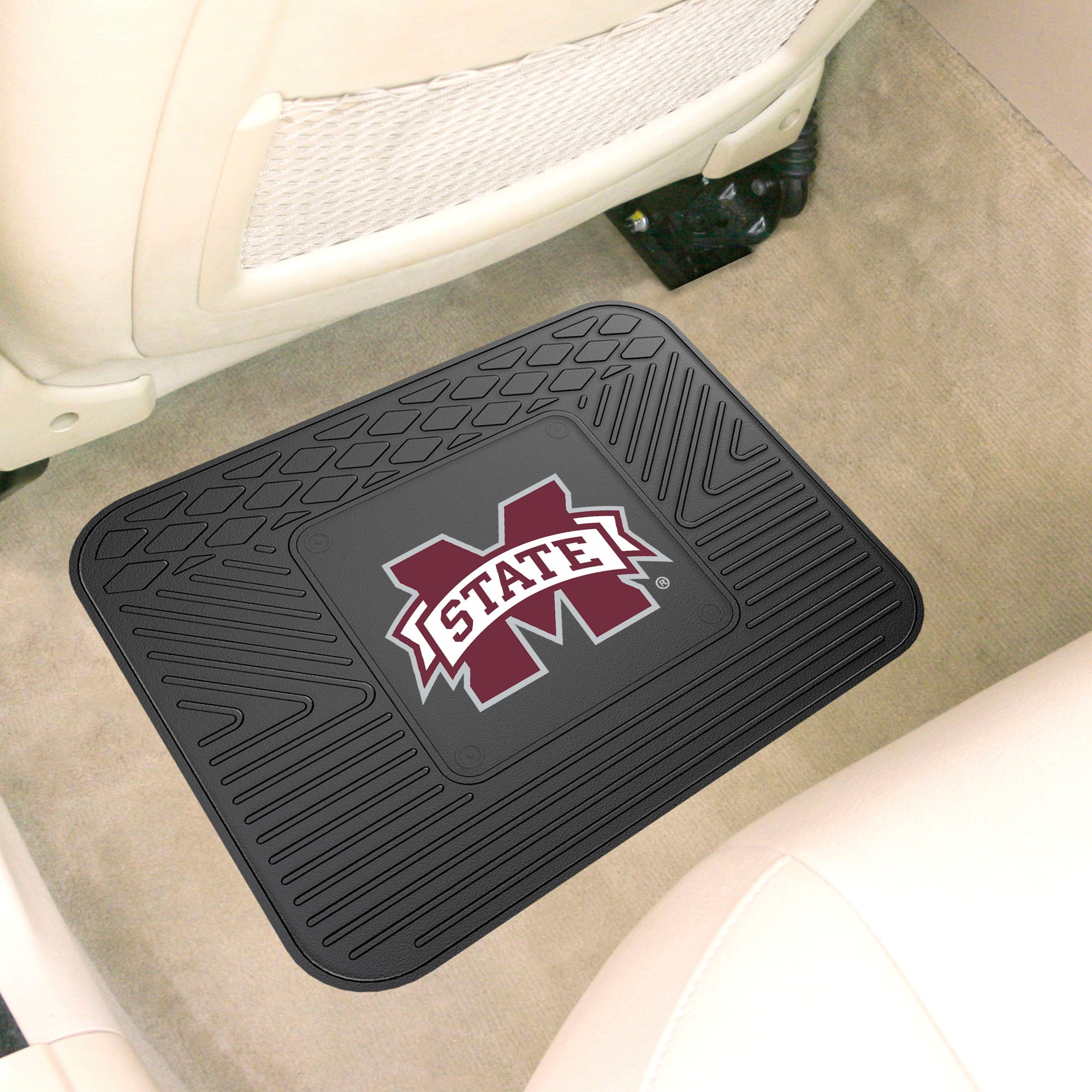 FANMATS, Mississippi State University Back Seat Car Mat - 14in. x 17in.