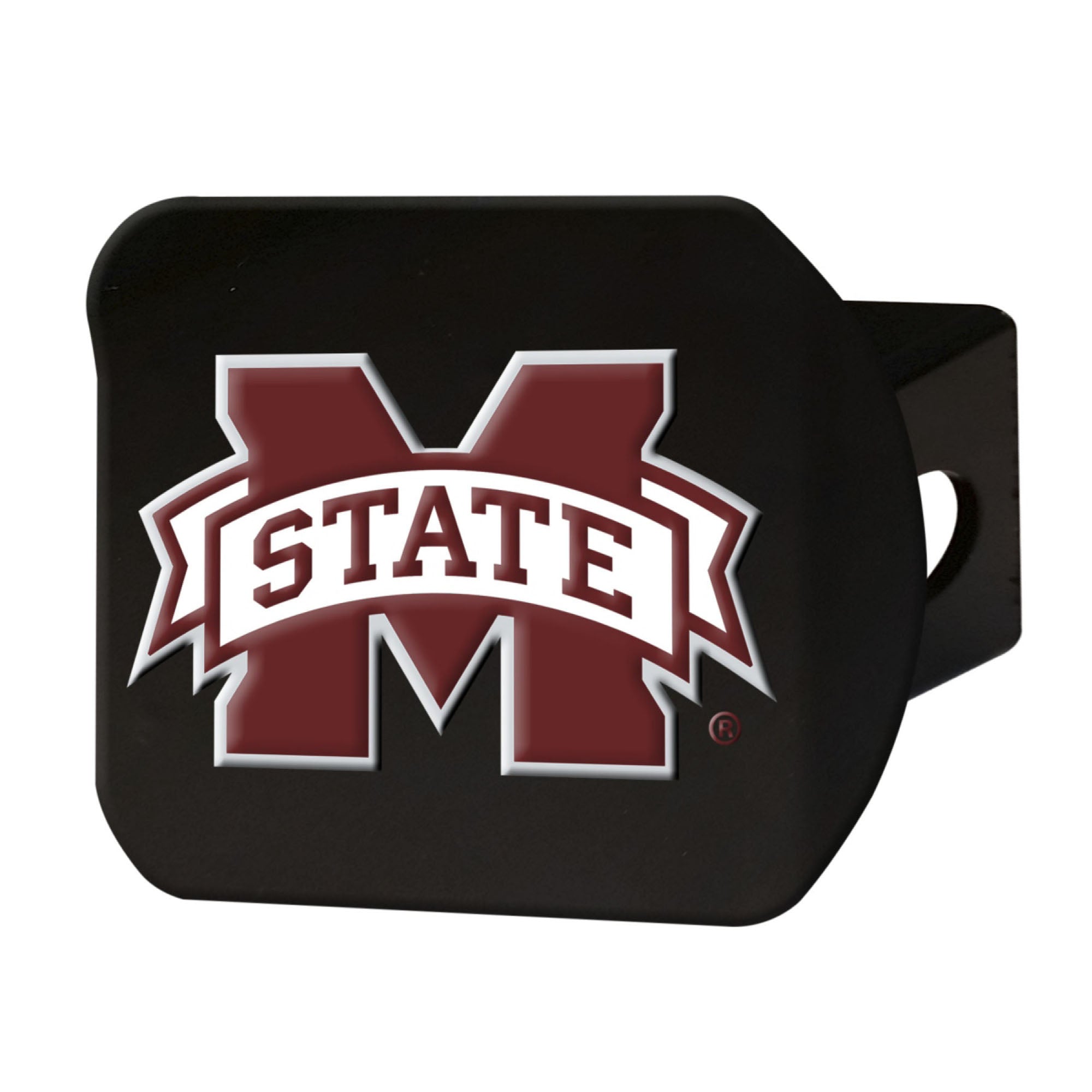 FANMATS, Mississippi State University Black Metal Hitch Cover - 3D Color Emblem