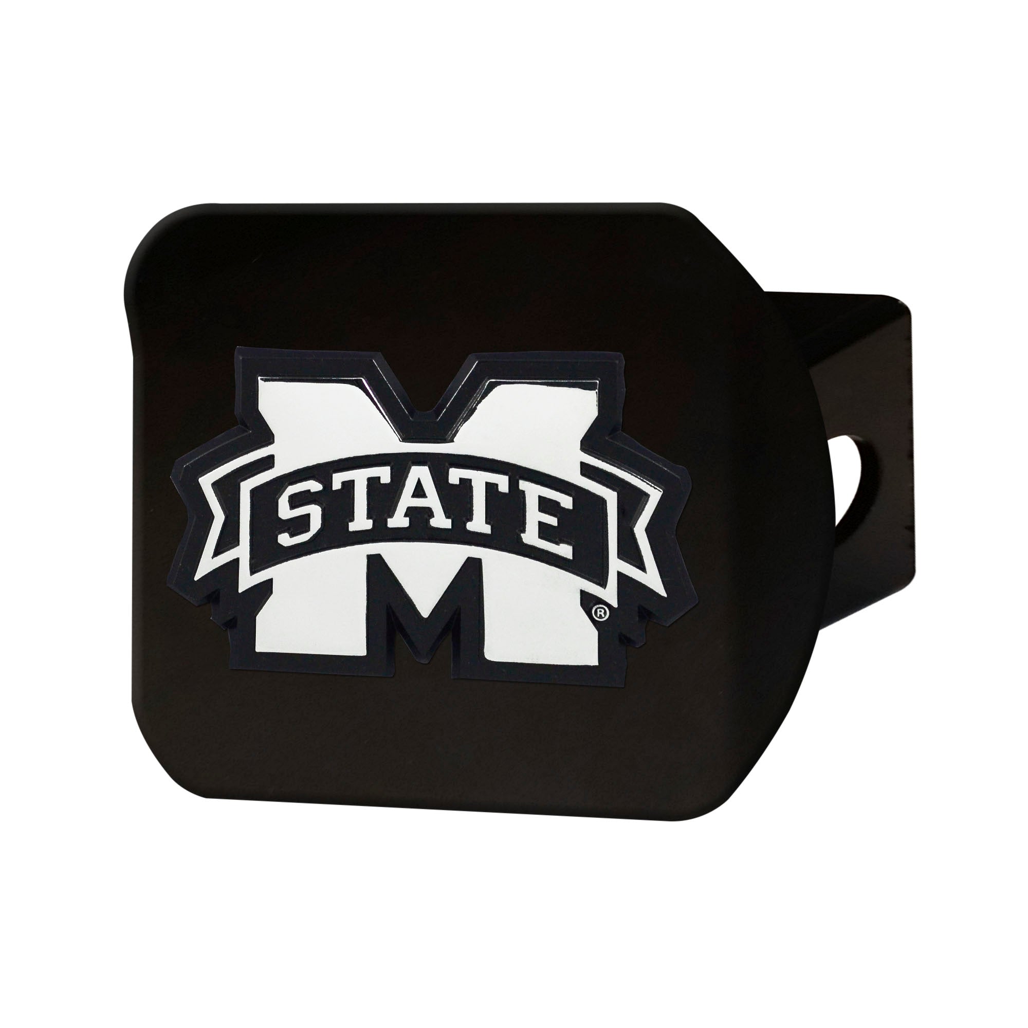 FANMATS, Mississippi State University Black Metal Hitch Cover