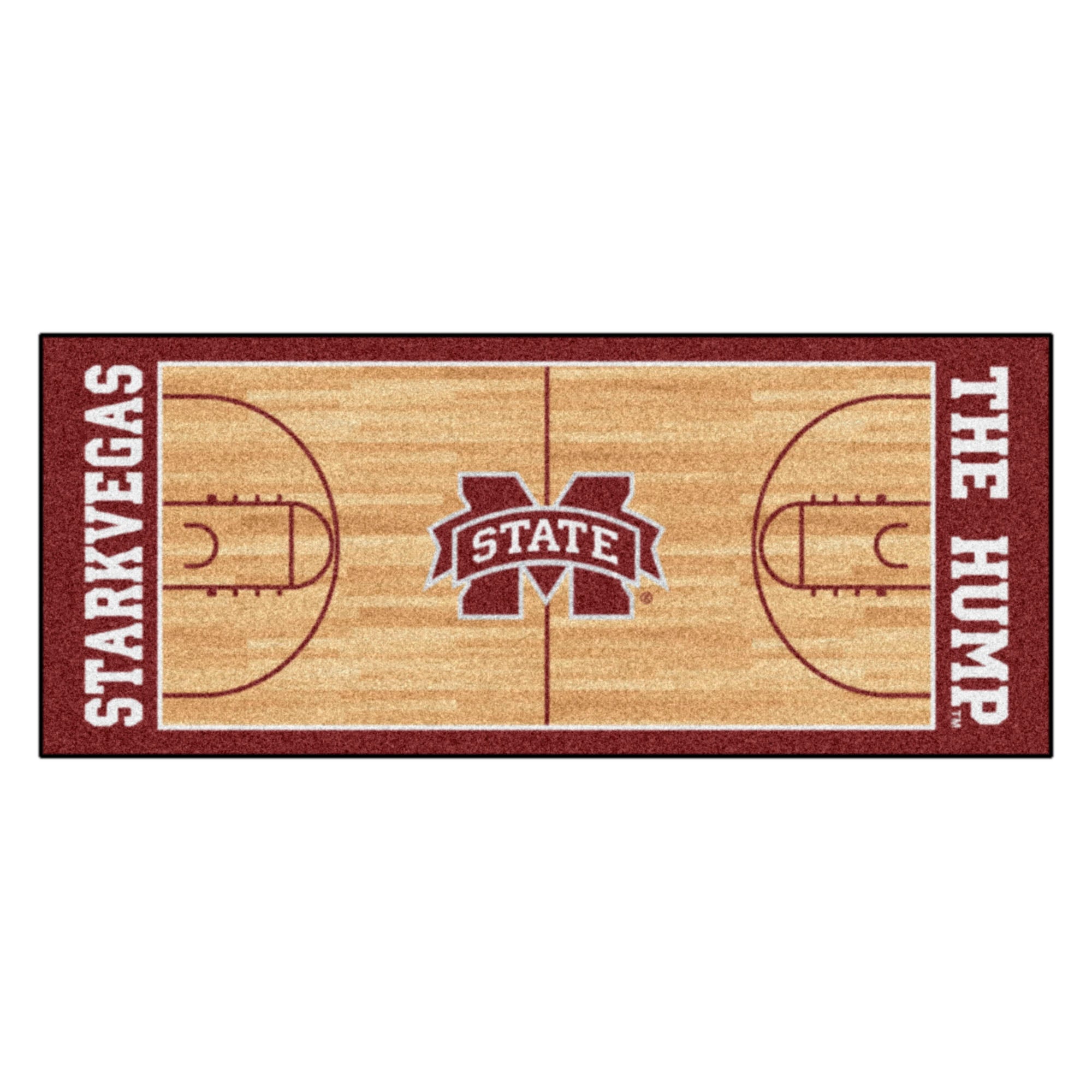 FANMATS, Mississippi State University Court Runner Rug - 30in. x 72in.