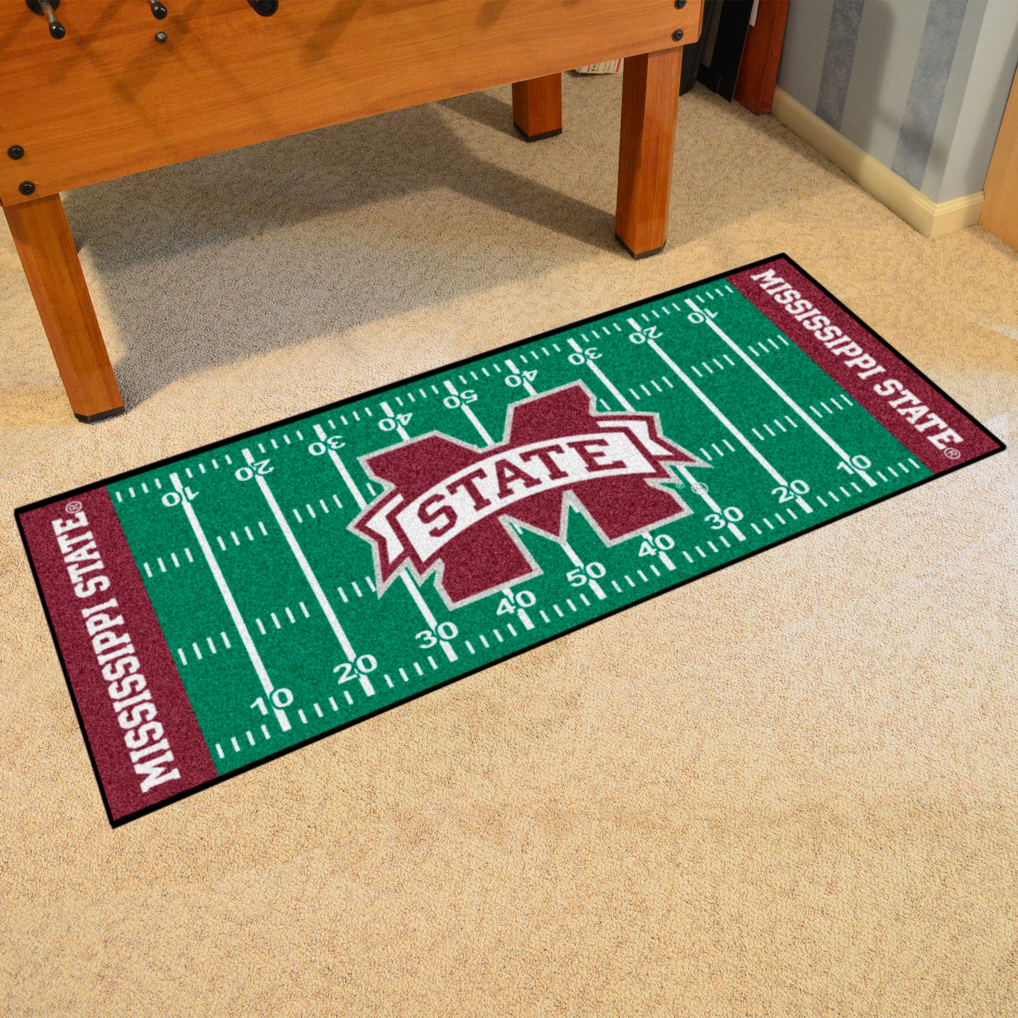 FANMATS, Mississippi State University Field Runner Mat - 30in. x 72in.