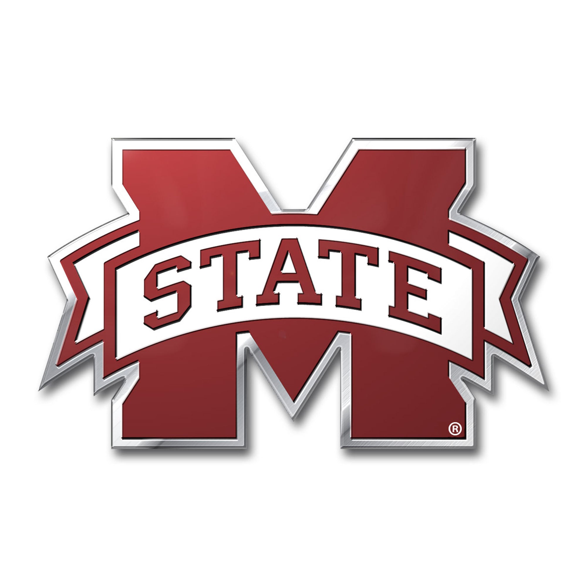 FANMATS, Mississippi State University Heavy Duty Aluminum Color Emblem