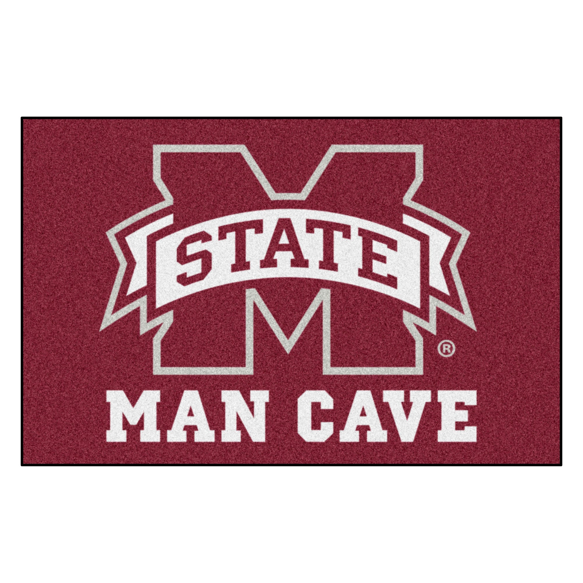 FANMATS, Mississippi State University Man Cave Rug - 19in. x 30in.