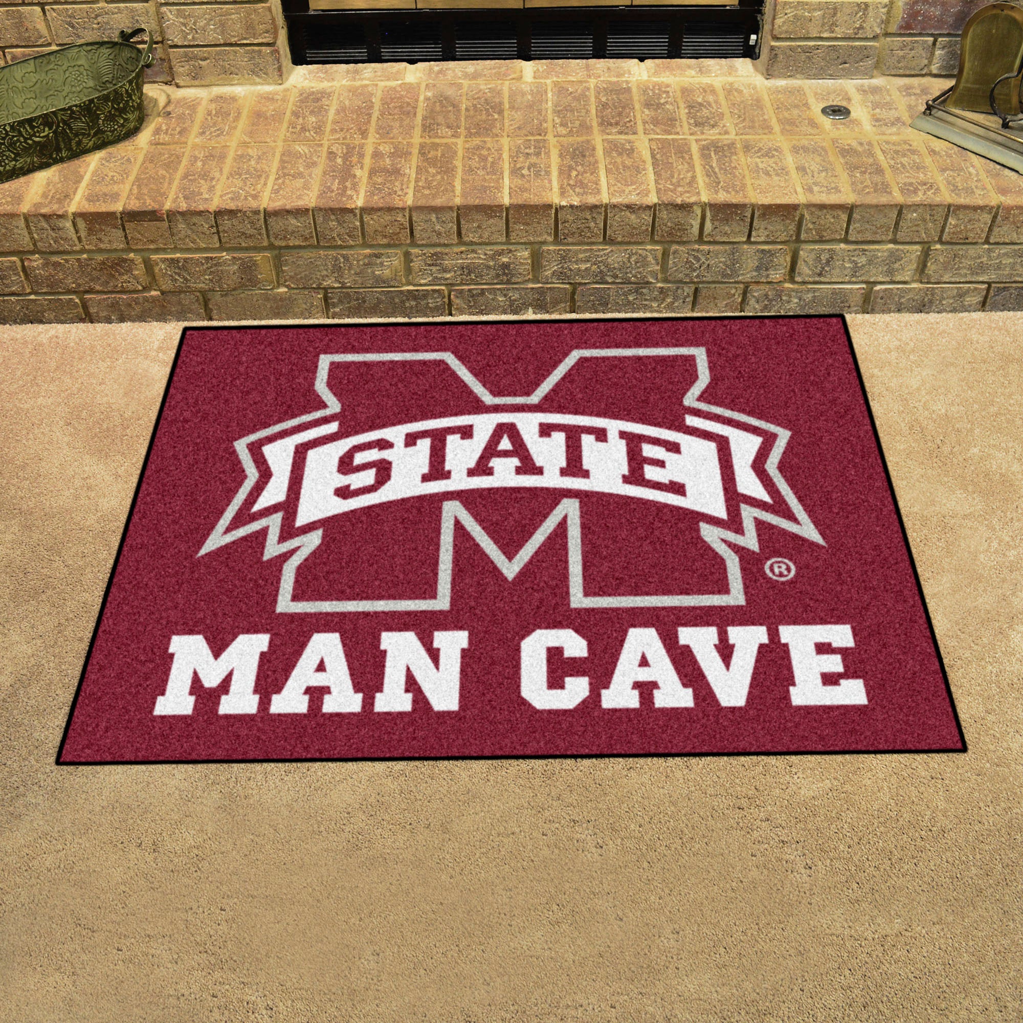 FANMATS, Mississippi State University Man Cave Rug - 34 in. x 42.5 in.