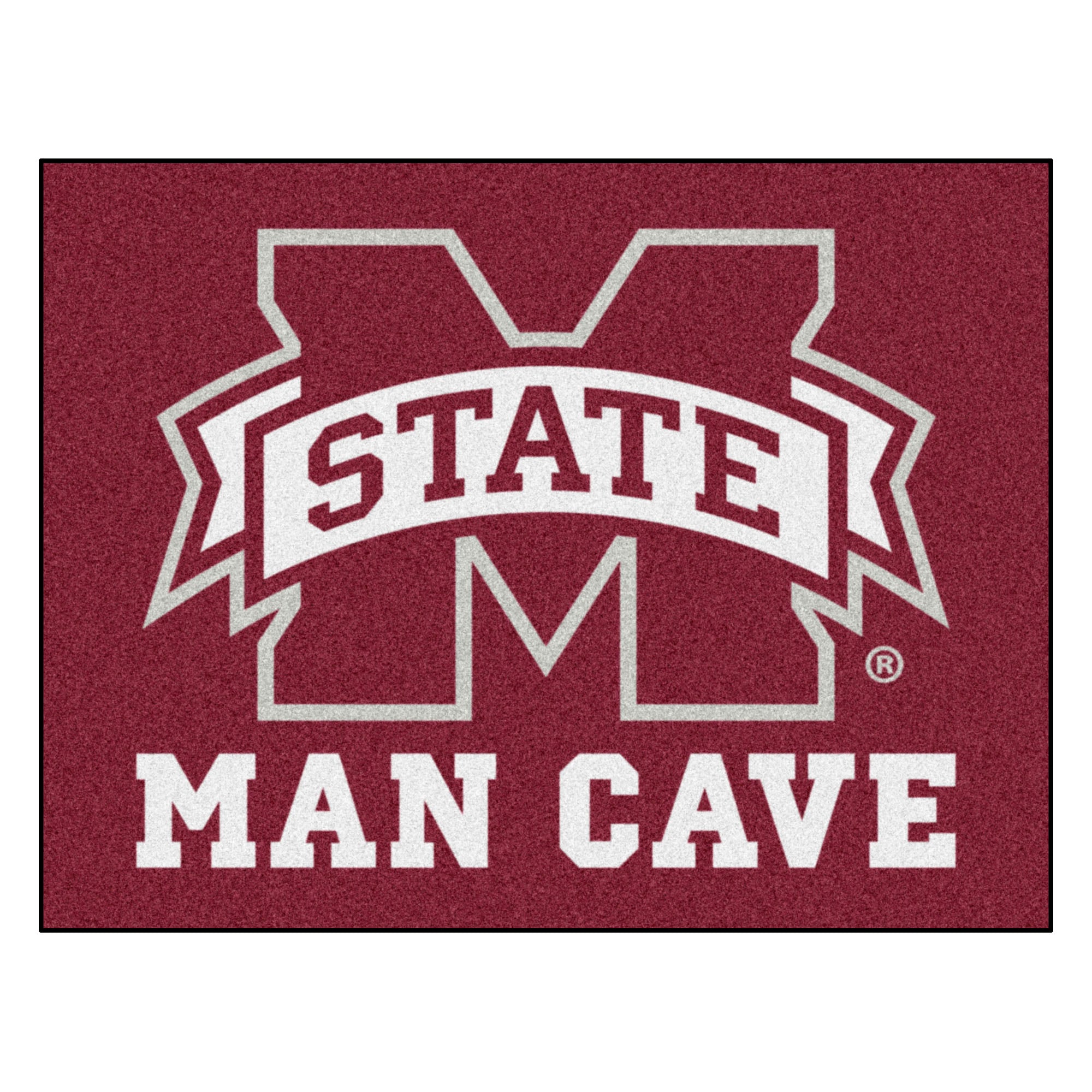FANMATS, Mississippi State University Man Cave Rug - 34 in. x 42.5 in.