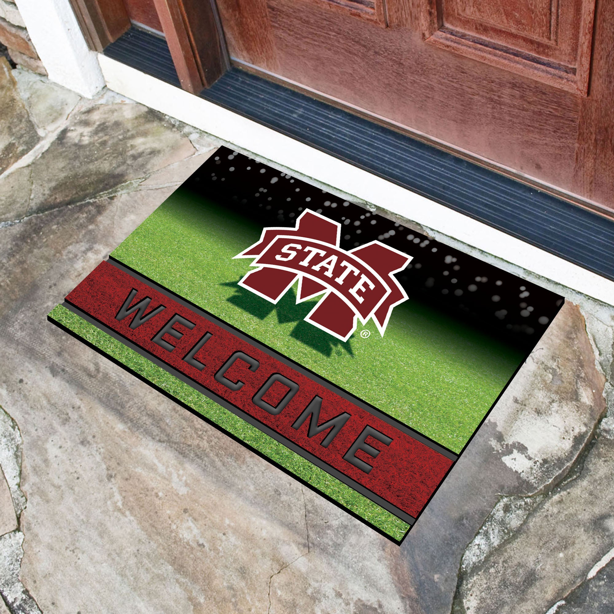 FANMATS, Mississippi State University Rubber Door Mat - 18in. x 30in.