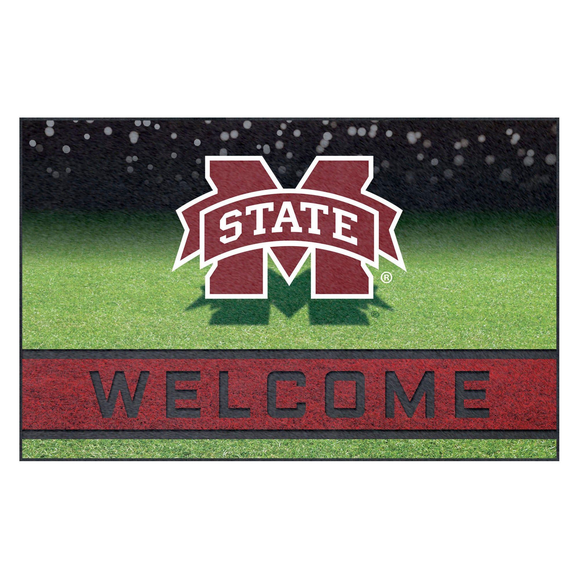 FANMATS, Mississippi State University Rubber Door Mat - 18in. x 30in.