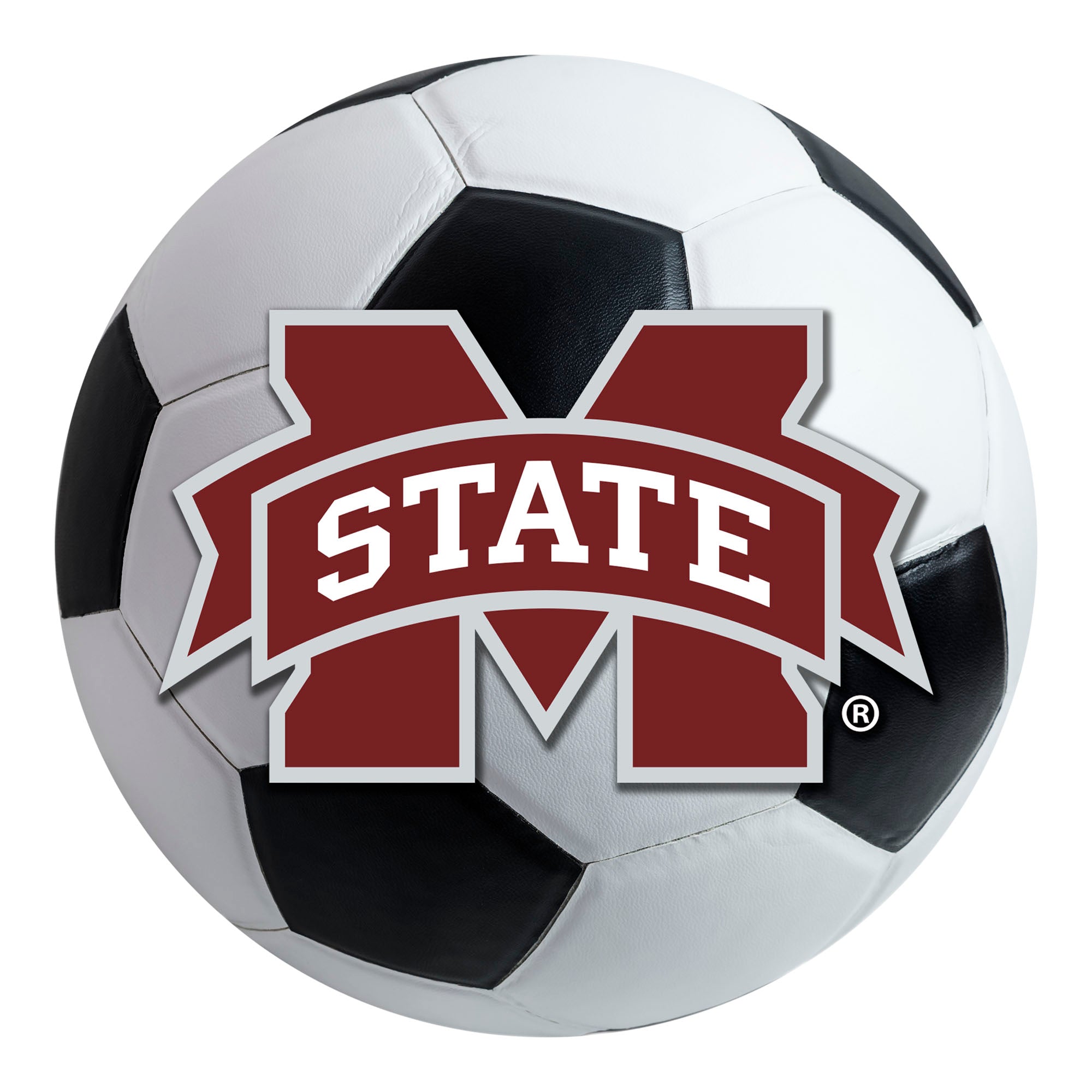 FANMATS, Mississippi State University Soccer Ball Rug - 27in. Diameter