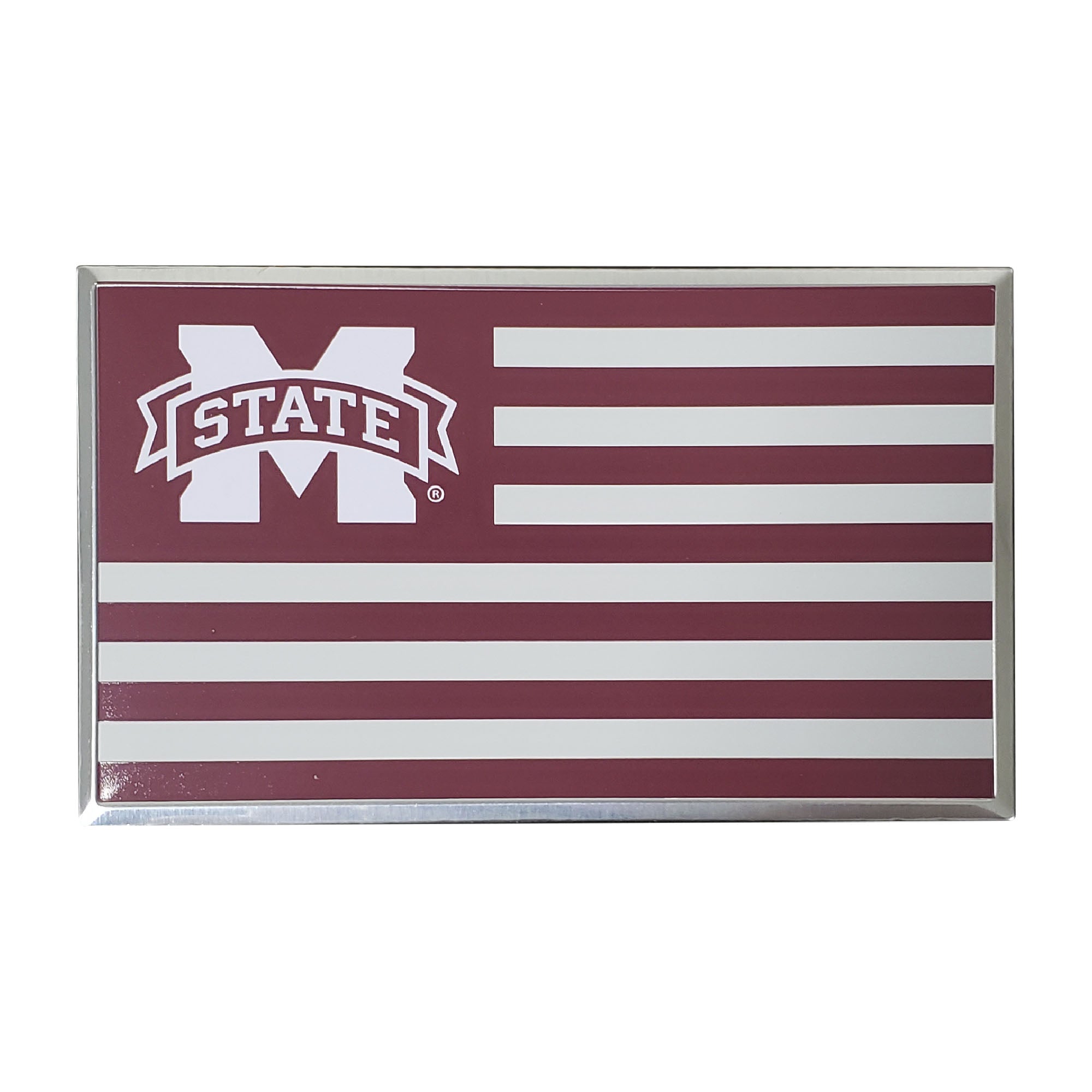 FANMATS, Mississippi State University State Flag Aluminum Emblem