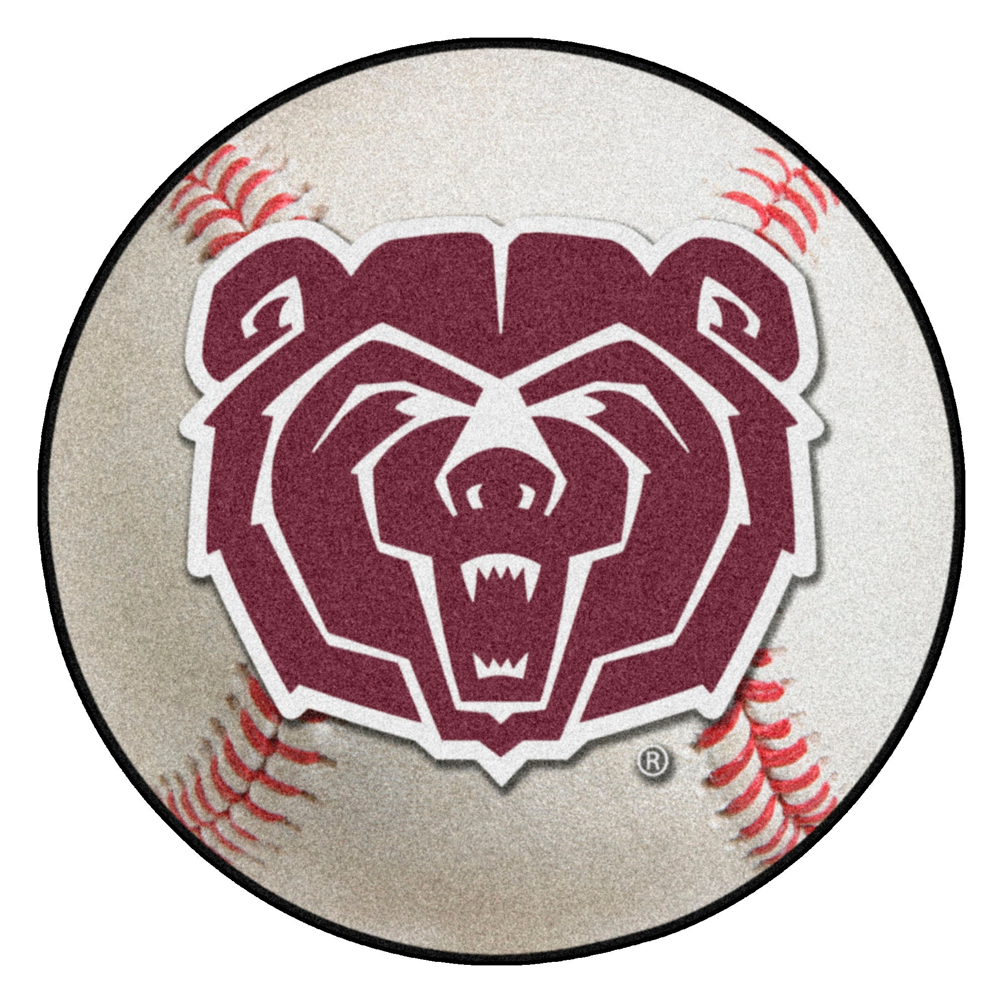 FANMATS, Missouri State University Baseball Rug - 27in. Diameter