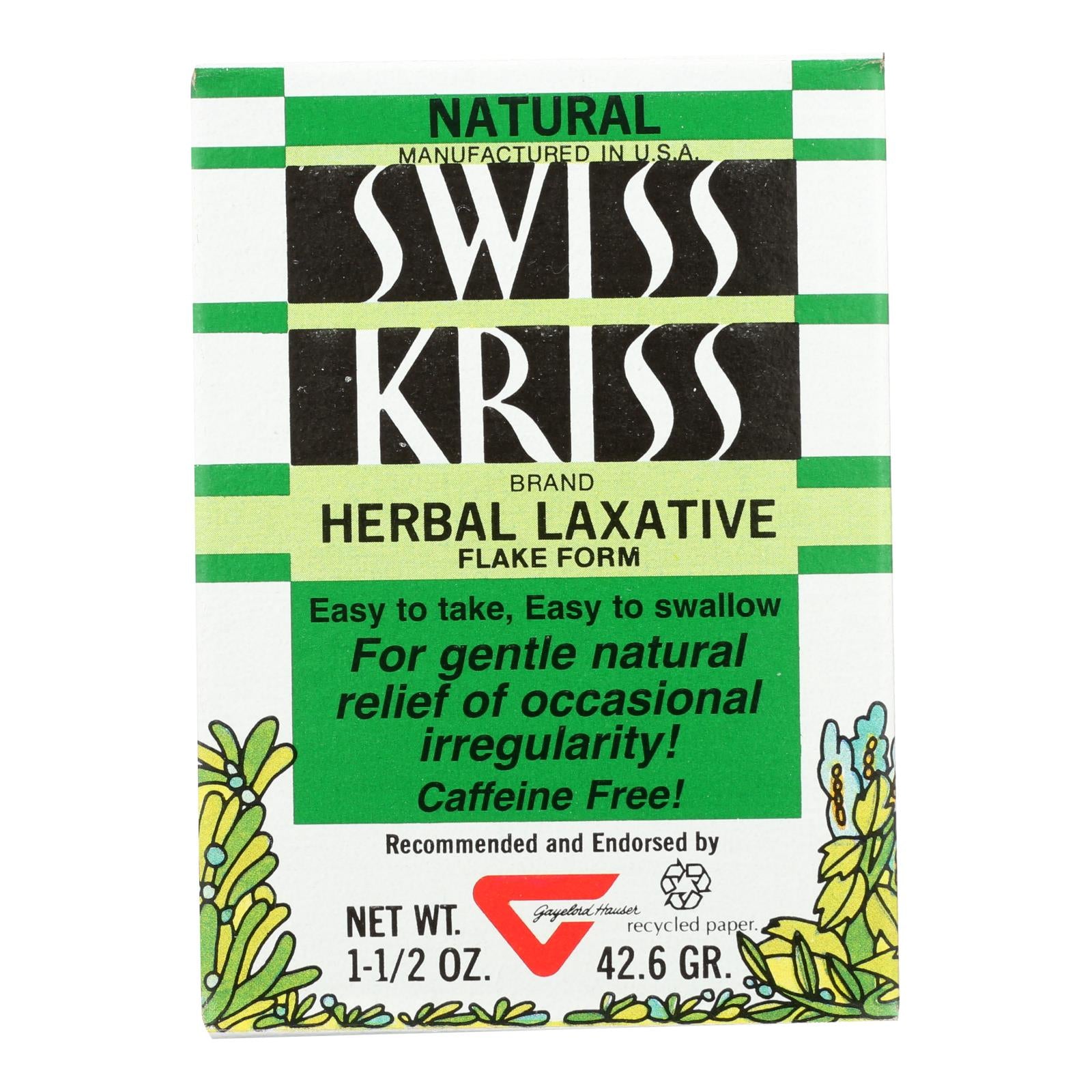 Modern Products, Modern Natural Products Swiss Kriss Herbal Laxative Flake Form - 1.5 oz